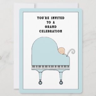 Invitation Thème musical pour Baby Shower