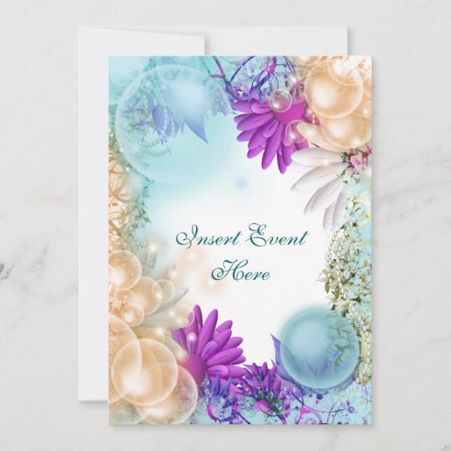 Invitation Thème plage élégant fête tropicale (Devant)