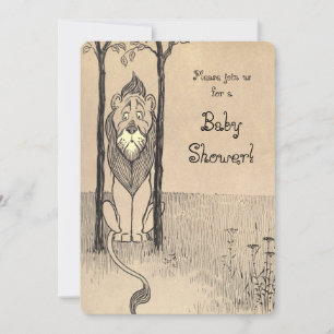Invitation Thème vintage du Magicien d'Oz, Baby Shower du Lio