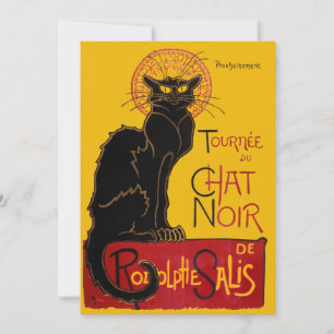 Invitation Theophile Steinlen - Le Chat Noir Vintage
