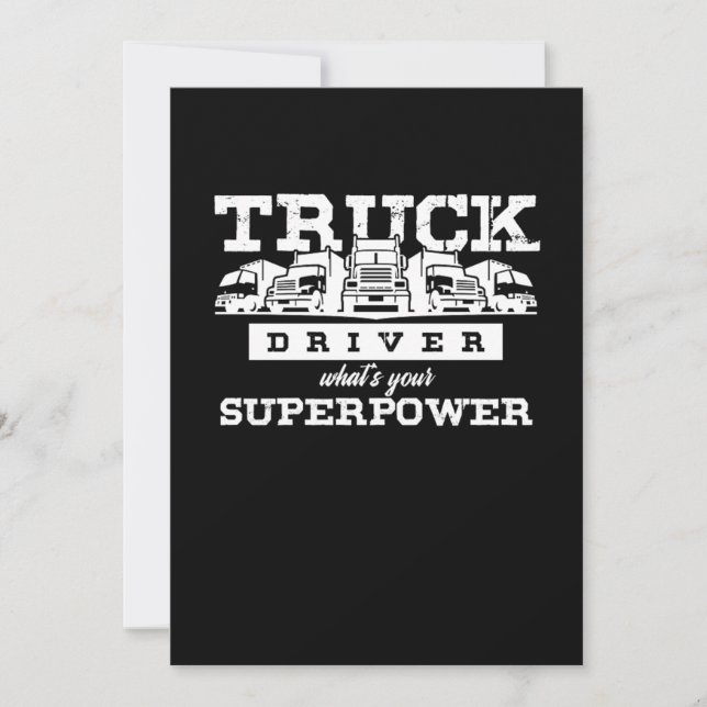 Invitation This Evolution Truck Driver Cool Truck Driver Gift (Devant)