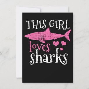 Invitation This Girl Loves Sharks