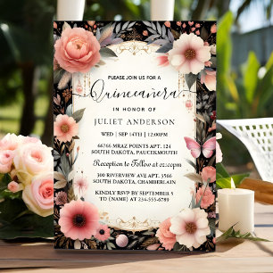 Invitation Tiara Famille Latina Girl Espagnol Quinceanera