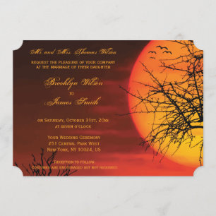 Invitation Ticket de nuit personnalisé pour le mariage d'Hall