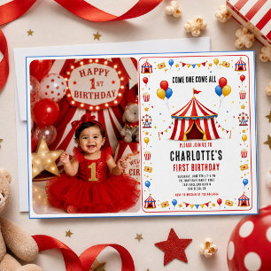 Invitation Ticket pour le 1er Anniversaire du Cirque Rouge Mo