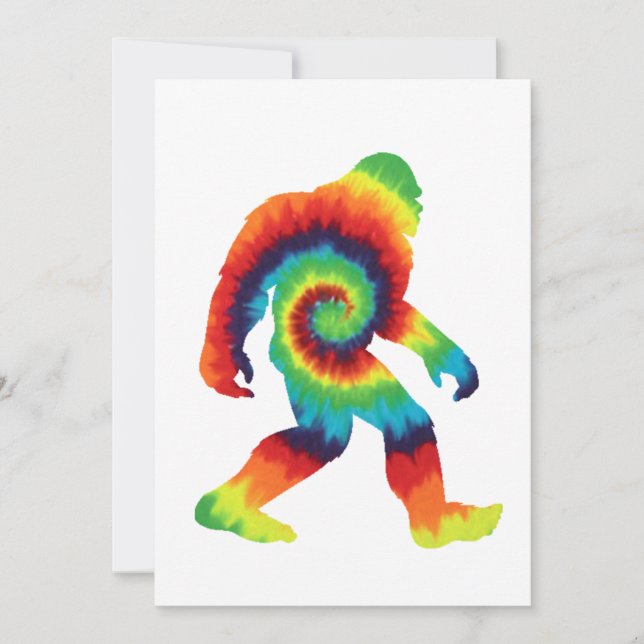 Invitation Tie Dye Bigfoot (Devant)
