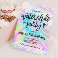Tie Dye Water Slide Pool Fête Anniversaire