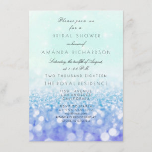 Invitation Tiffany Aqua Purple VIP Mint Parties scintillant F
