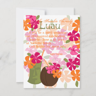 Invitation Tiki Blossoms