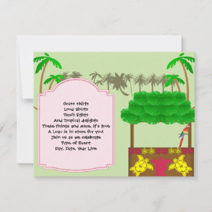 Invitation Tiki Luau Party