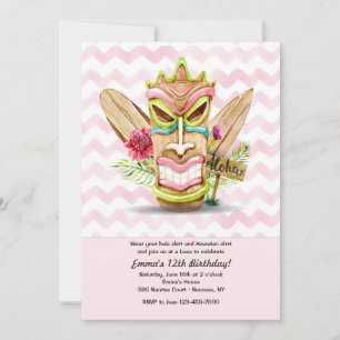 Invitation Tiki Pink