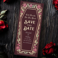 Till Death Do Us Part Red Goth Save Date