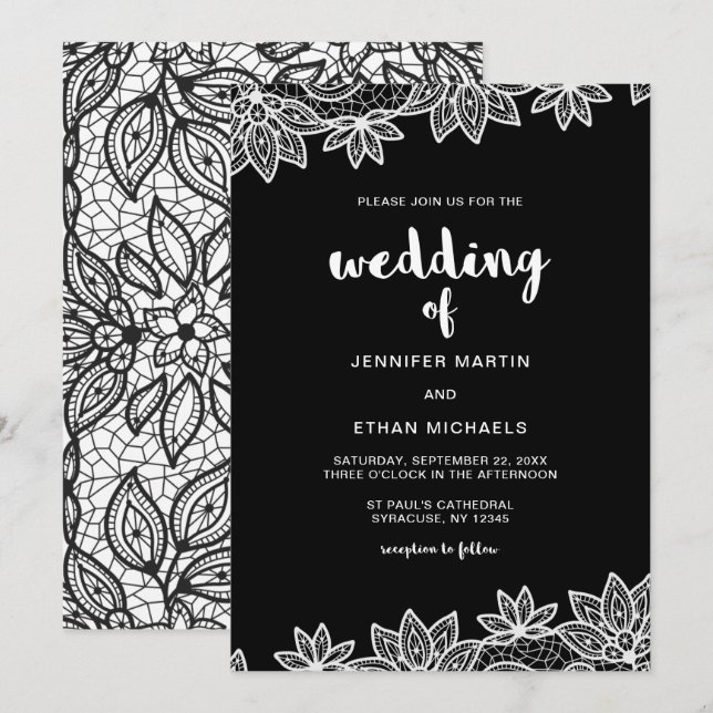 Invitation Timeless Wedding (Devant / Derrière)