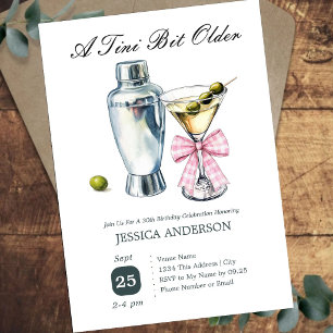 Invitation Tini Bit Older 30e Anniversaire Olive