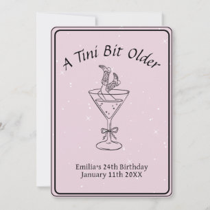 Invitation Tini Bit Older - Boots & Drink Theme