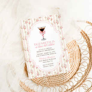 Invitation 'Tini Bit Older Espresso Martini Coquette Annivers
