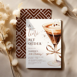 Invitation Tini Bit Older Espresso Martini Fête d'anniversair