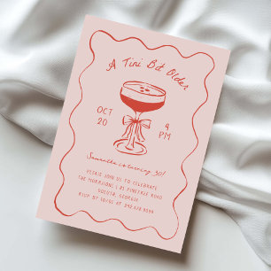 Invitation Tini Bit Older Espresso Martini Gribouillage Anniv