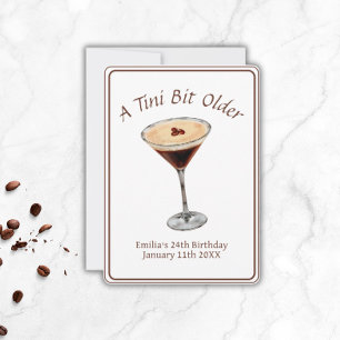 Invitation Tini Bit Older - Thème Espresso Martini