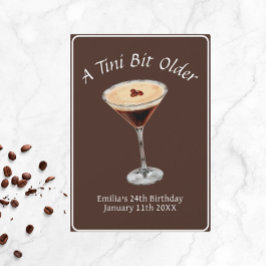 Invitation Tini Bit Older - Thème Espresso Martini