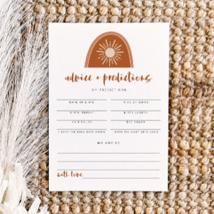 Invitation TINLEY Terracotta Rainbow Advice & Predictions Inv