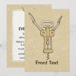 Invitation Tire-bouchon