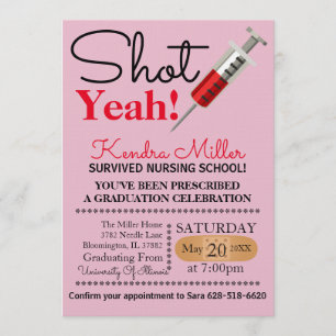 Invitation Tiré Oui !Invitation à l'obtention d'un diplôme d'