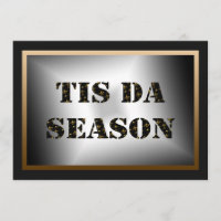 Tis DA assaisonnent Gold Fleur de Lis Party noir