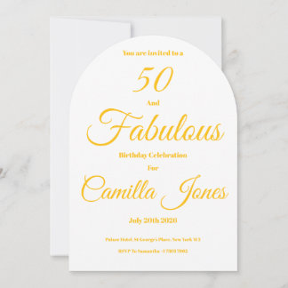 Invitation to a 50th Birthday Party Einladung