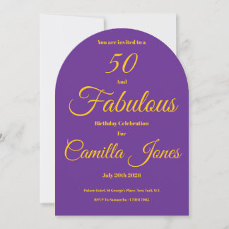 Invitation to a 50th Birthday Party Einladung