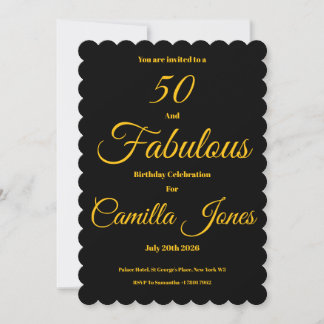 Invitation to a 50th Birthday Party Einladung