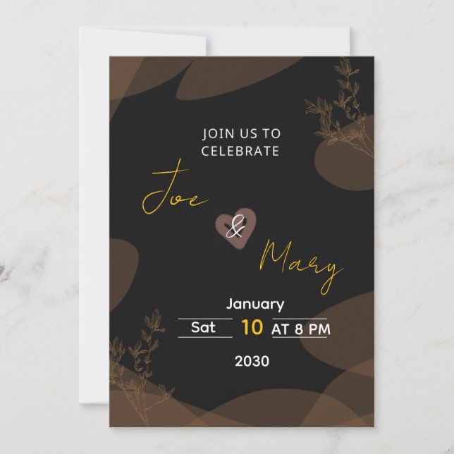 Invitation to a wedding You Card (Devant)