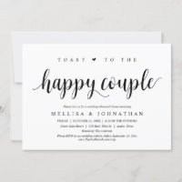 Toast au couple heureux, répétition Mariage