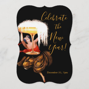 Invitation Toast de Champagne Nouvel An