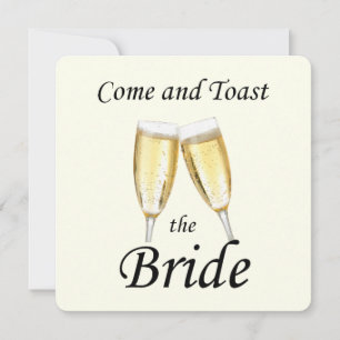 Invitation Toast de la mariée Bachelorette Party ivoire