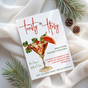 Invitation Toasty & Tipsy, Martini, Cocktail de fête