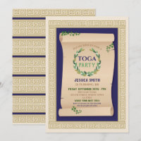 Toga Party Ancien Ancien Romain Scroll Ivy Anniver