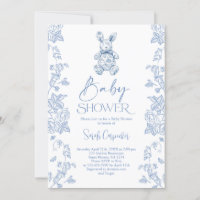 Toile De Jouy Bunny Baby shower Garçon