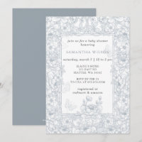 Toile De Jouy Chinoiserie Garçon Baby Shower