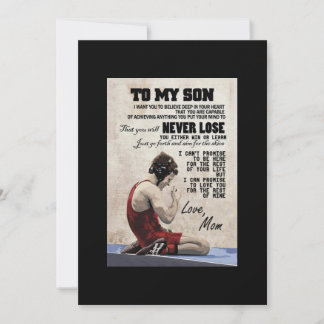 Invitation Toile de wrestling de MD pour fils