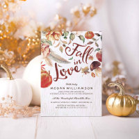 Tombe en amour Automne Harvest Citrouille Baby sho