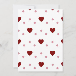 Invitation Tomber amoureux de ces Motifs de coeur sans appare