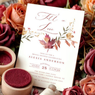 Invitation Tomber dans la Fête des mariées de l'amour
