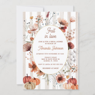Invitation Tomber dans l'amour Automne Fleur sauvage Fête des