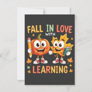 Invitation Tomber dans l'amour avec l'école d'apprentissage