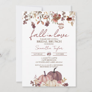 Invitation Tomber dans l'amour, la Fête des mariées, l'épouse
