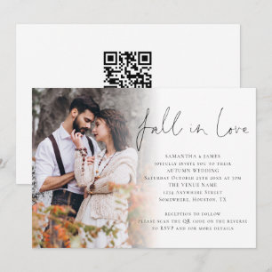 Invitation Tomber dans l'amour Script photo superposition Mar