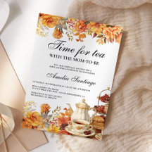 Tomber Le Thé Floral Avec Maman Pour Être Baby sho