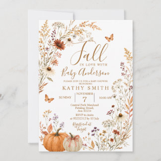 Invitation Tombez amoureux de la Baby Shower