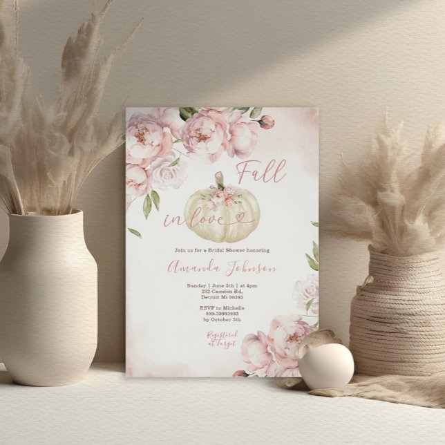 Invitation Tombez amoureux de la fête prénuptiale de citrouil (Créateur téléchargé)